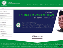 Tablet Screenshot of aligarh.edu.pk